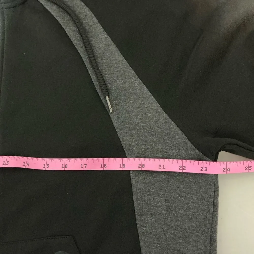 RBX Men’s Full Zip Hoodie In Black Training Active Jacket Size XL NWT